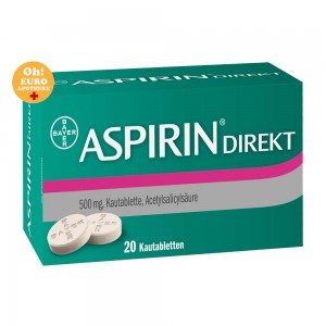 spirin  Direkt (20pcs*2box) 아스피린 씹는 정제[20pcs*2box]_40정