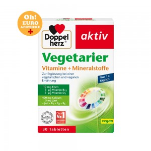 도펠헤르츠 채식비타민+미네랄 [100정] Doppelherz Vegetarian Vitamins+Minerals [100stk]