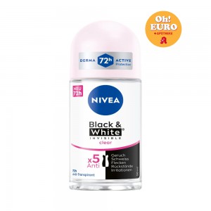 니베아 블랙 앤 화이트 데오도란트 롤온 [50mlx6] Nivea black and white Deodorant Roll-On [50mlx6]