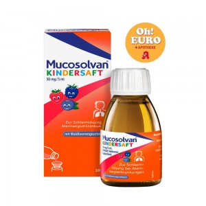 뮤코솔반 어린이용 기침 거담 시럽 암브록솔 함유 [250mlx2] Mucosolvan Kindersaft [250mlx2]