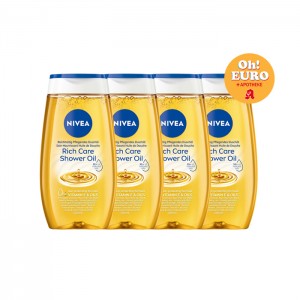 니베아 NIVEA 리치 케어 샤워 오일 200mlx4