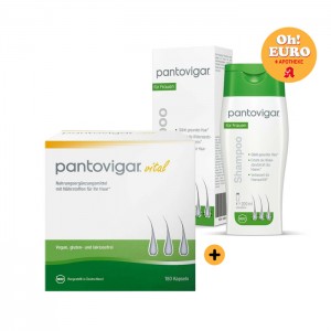  리뉴얼 독일내수용 Pantovigar 판토비가 180캡슐 + 판토비가 샴푸 200ml 세트