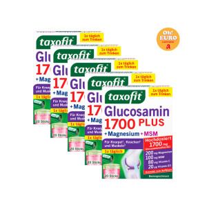 탁소핏 글루코사민 1700 + MSM + 마그네슘 스틱 20개입 80g